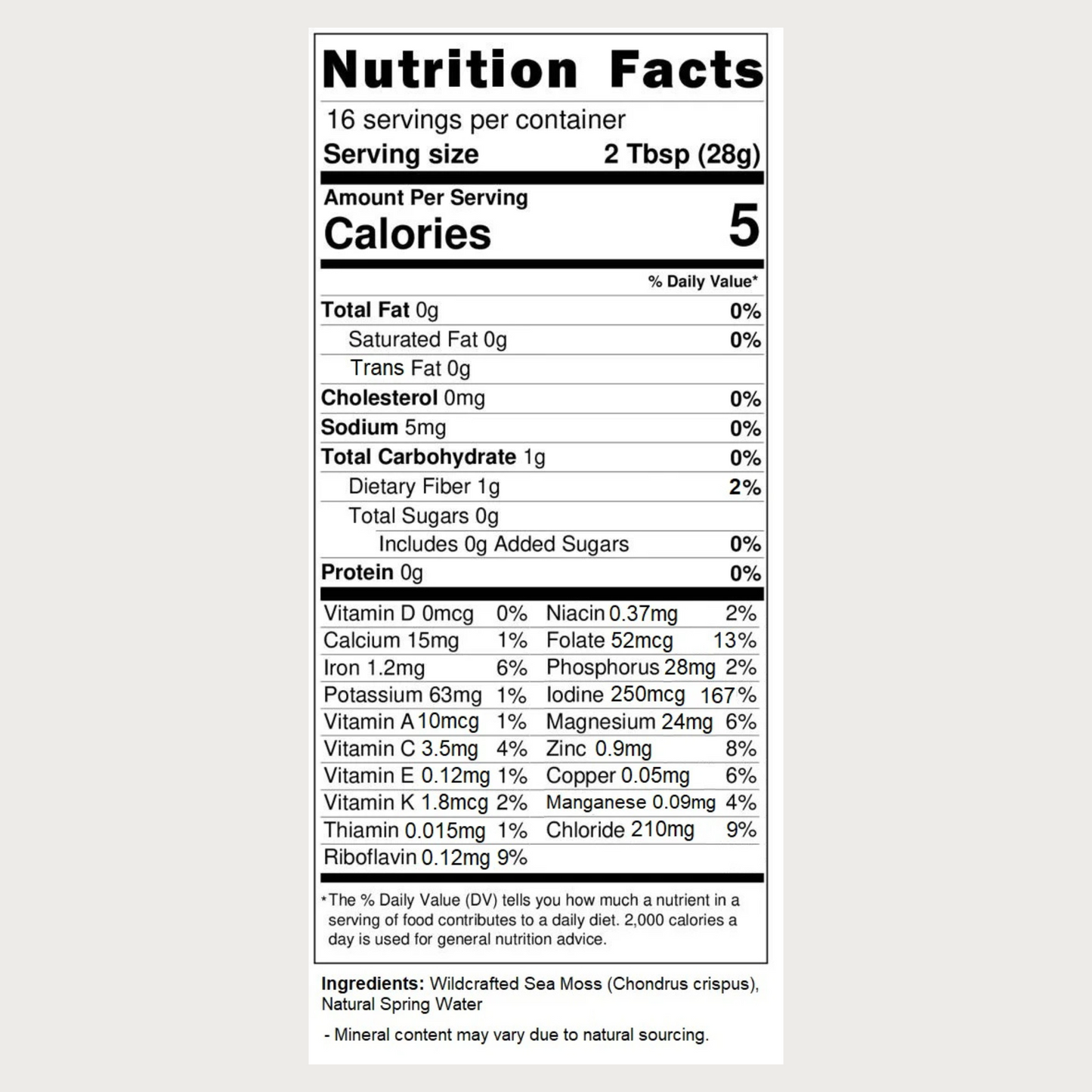 Wildcrafted Sea Moss Gel